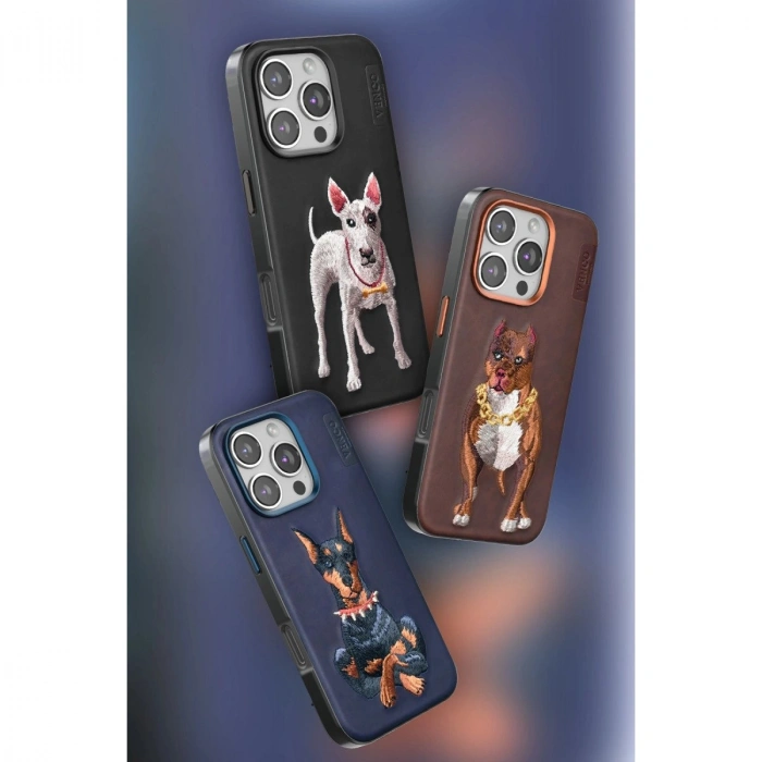 Venco İphone 16 Perma Desenli Kapak - Lacivert