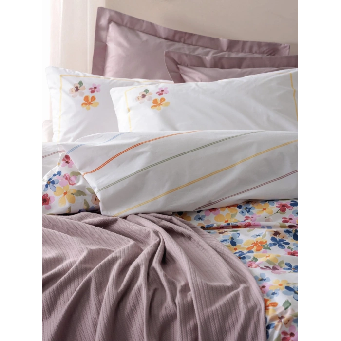 Vivid Çift Kişilik Pikeli Nev Takımı Flurry Lila