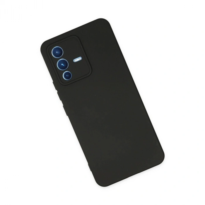 Vivo V23 5g Kılıf Nano İçi Kadife  - Siyah