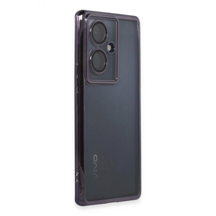 Vivo V29 Lite Kılıf  Lensli  - Mor