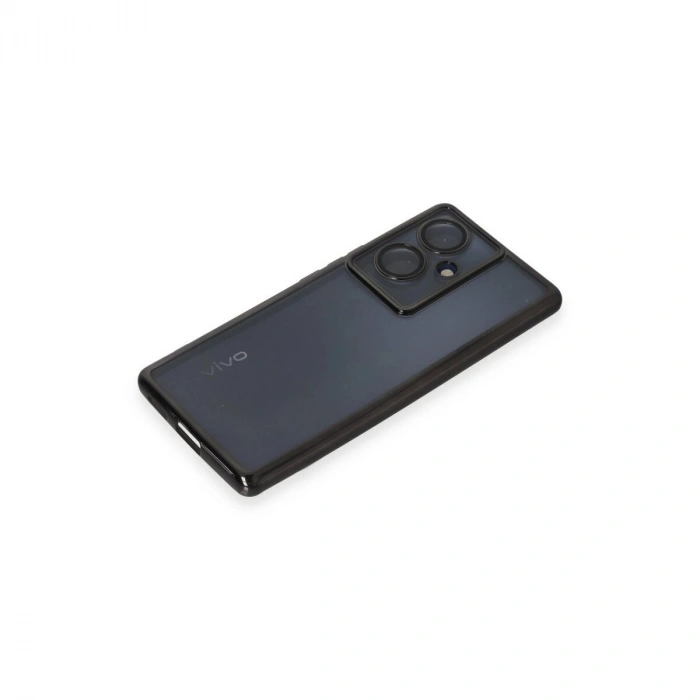 Vivo V29 Lite Kılıf  Lensli  - Siyah