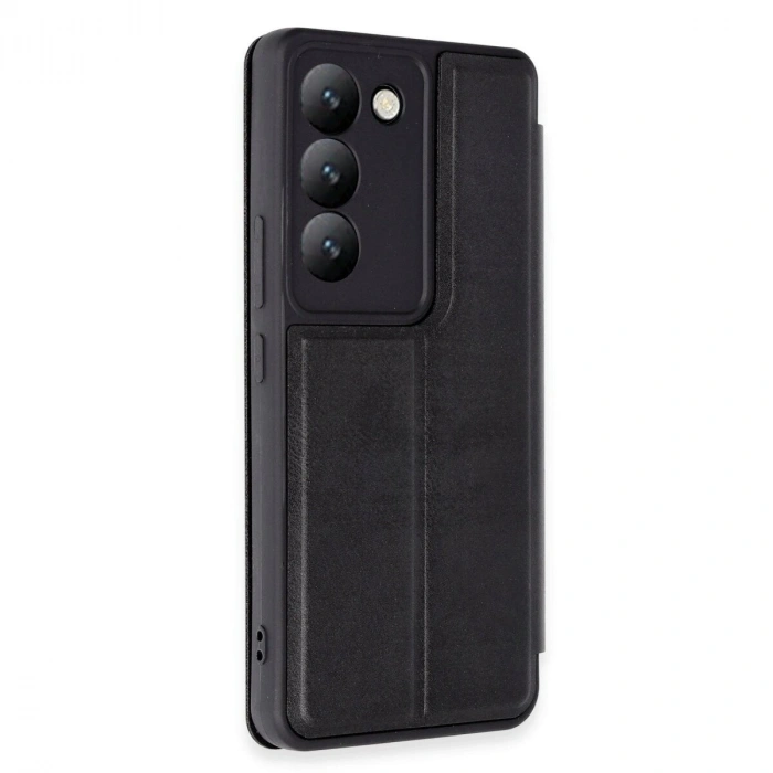 Vivo V30 Lite 4g Kılıf Flip Cover - Siyah