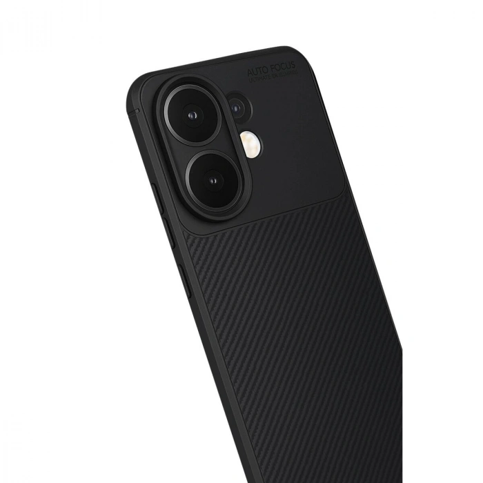 Vivo V60 5g Auto Fus Karbon Kapak - Siyah