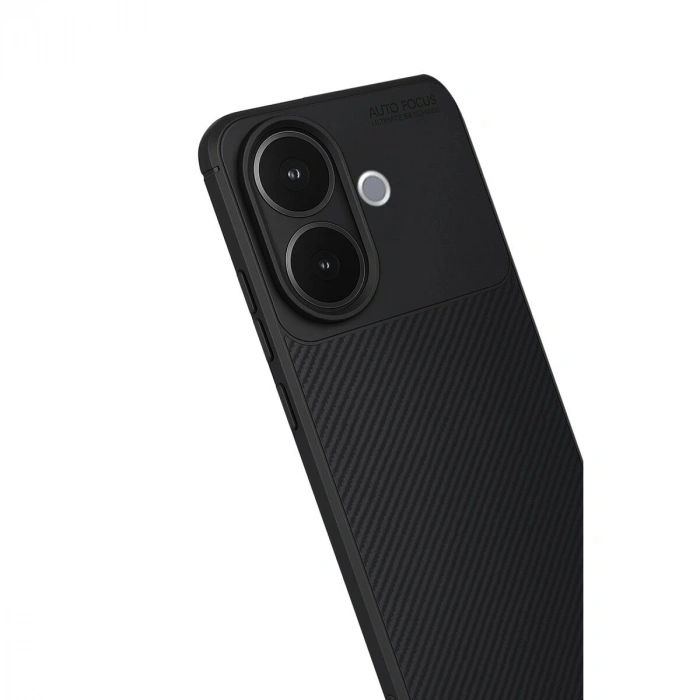 Vivo V60 Lite Auto Fus Karbon Kapak - Siyah