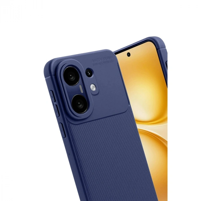 Vivo X200 Fe Auto Fus Karbon Kapak - Lacivert