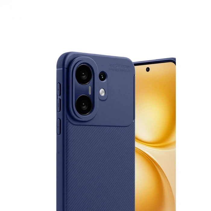 Vivo X200 Fe Auto Fus Karbon Kapak - Lacivert