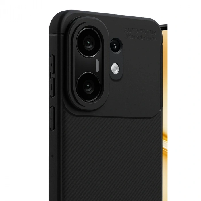 Vivo X200 Fe Auto Fus Karbon Kapak - Siyah