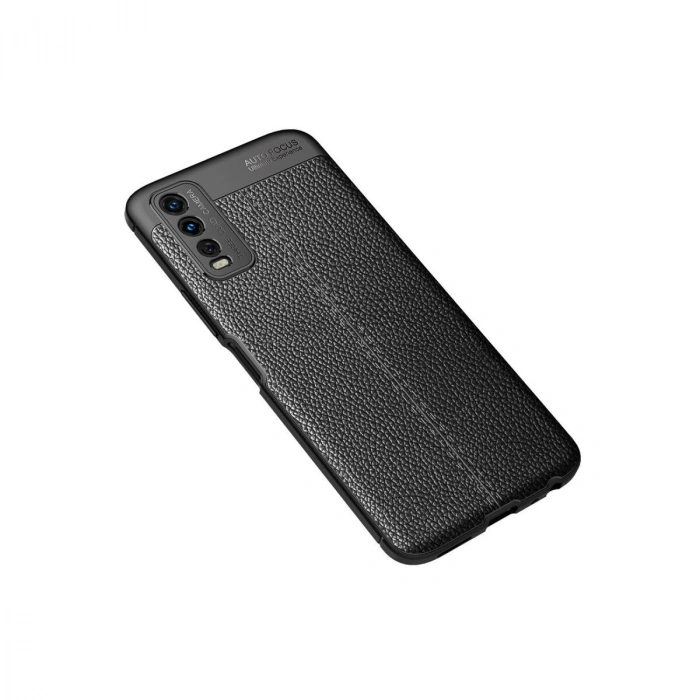 Vivo Y11s Kılıf Auto Fus Kapak - Siyah