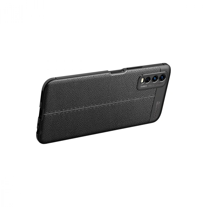 Vivo Y11s Kılıf Auto Fus Kapak - Siyah