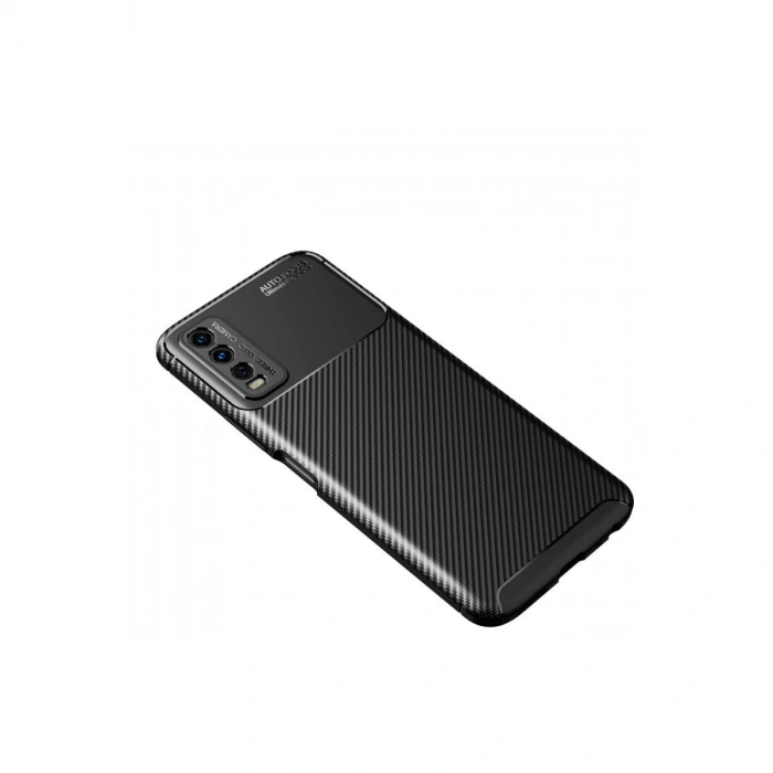 Vivo Y11s Kılıf Auto Fus Karbon Kapak - Siyah