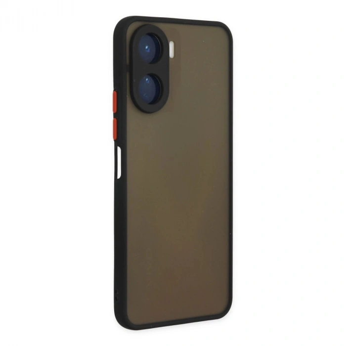 Vivo Y16 Kılıf Montreal  Kapak - Siyah