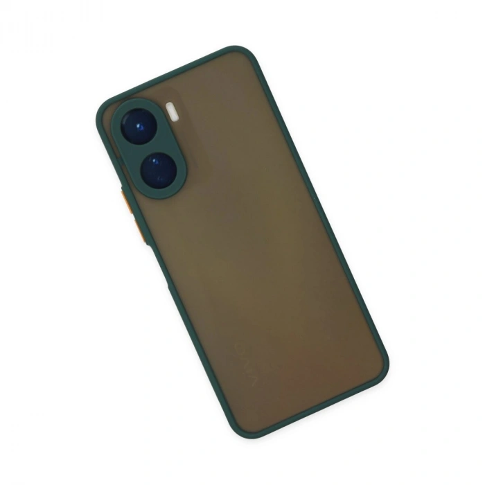 Vivo Y16 Kılıf Montreal  Kapak - Yeşil