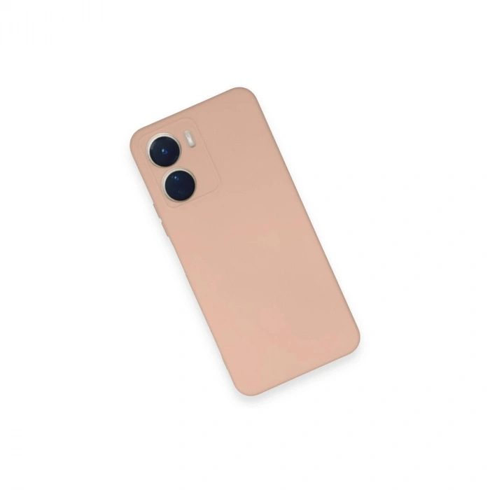 Vivo Y16 Kılıf Nano İçi Kadife  - Pudra