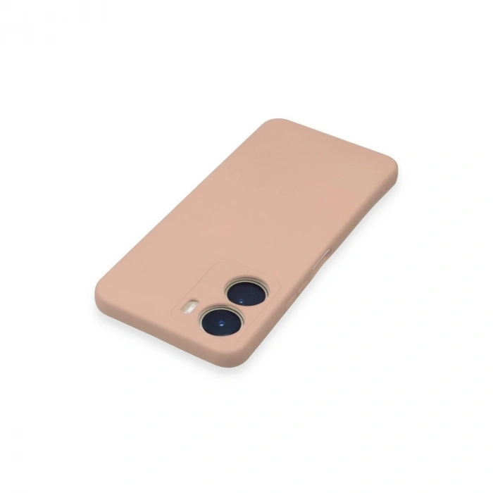 Vivo Y16 Kılıf Nano İçi Kadife  - Pudra