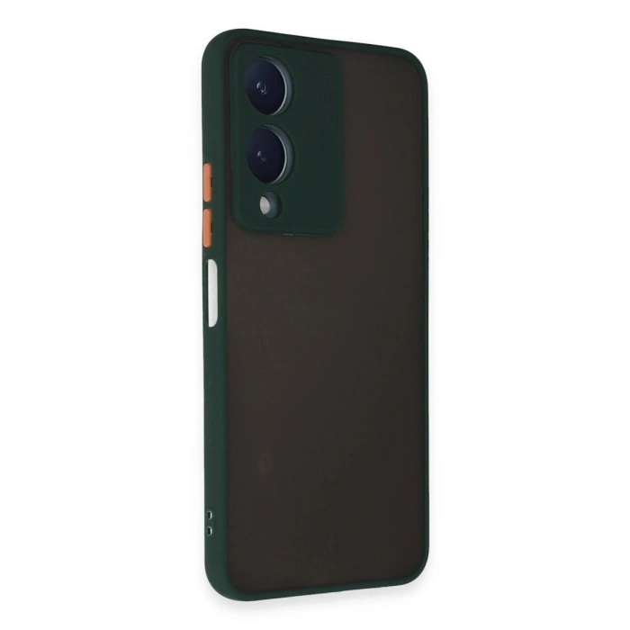 Vivo Y17s Kılıf Montreal  Kapak - Yeşil