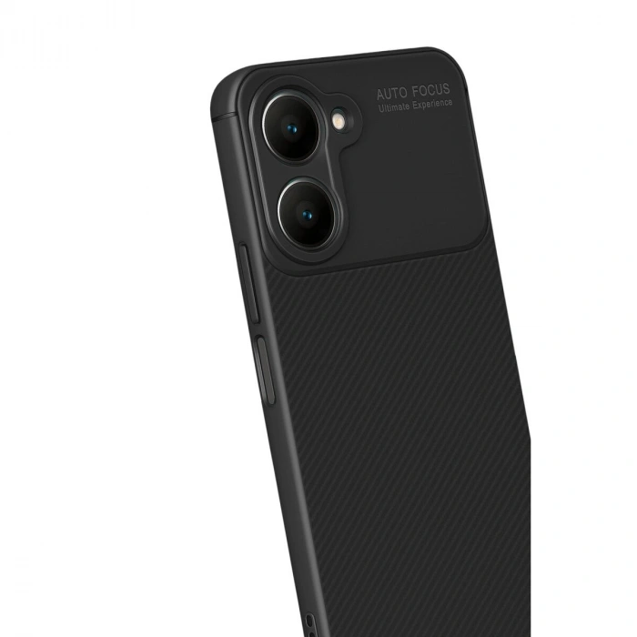 Vivo Y18 Kılıf Auto Fus Karbon Kapak - Siyah
