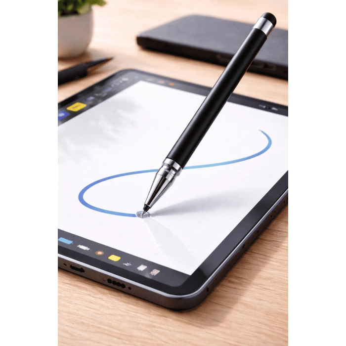 Vivo Y27S Uyumlu Dokunmatik Stylus Kalem Disk Uçlu Hassas Tablet Telefon Çizim Kalemi