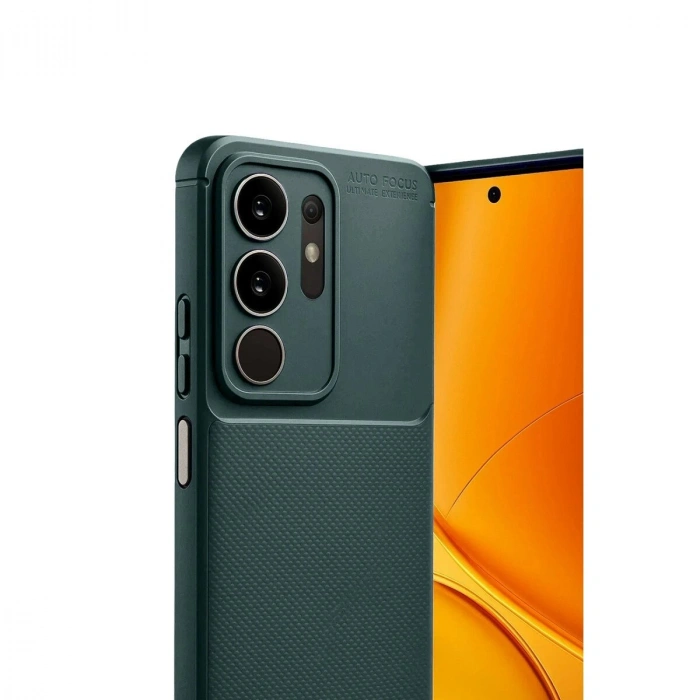 Vivo Y29 4g Auto Fus Karbon Kapak - Koyu Yeşil