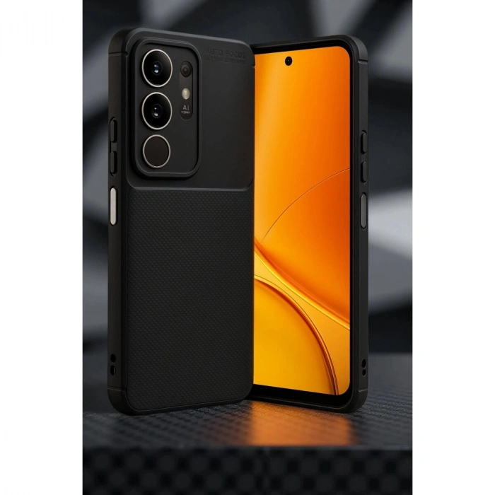 Vivo Y29 4g Auto Fus Karbon Kapak - Siyah