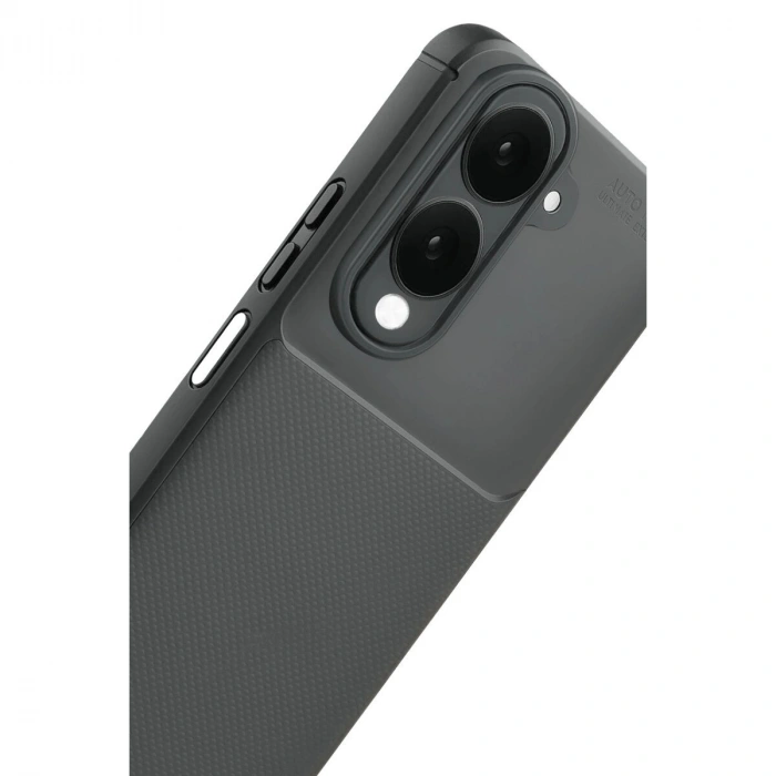 Vivo Y29s Auto Fus Karbon Kapak - Gri