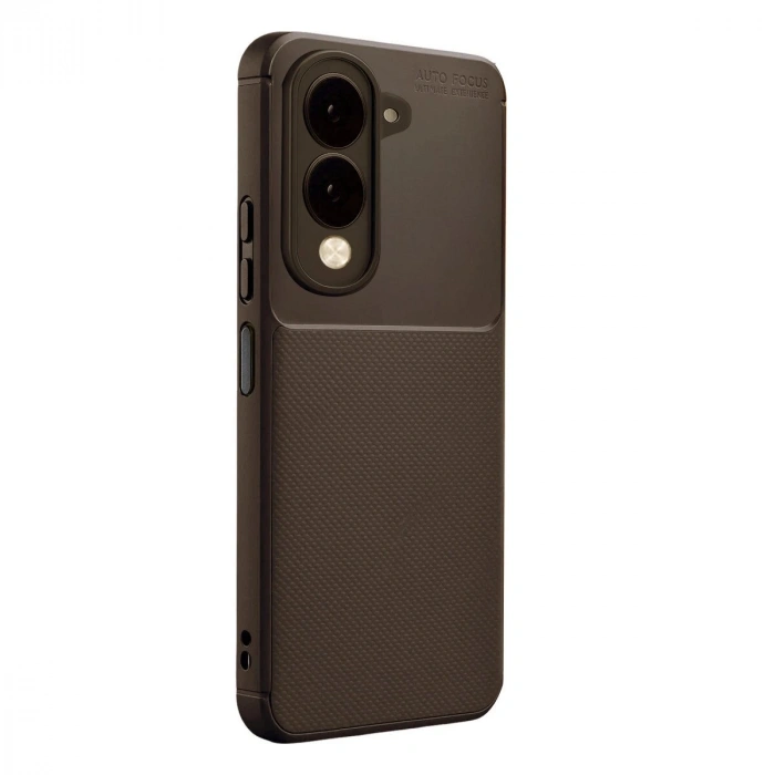 Vivo Y29s Auto Fus Karbon Kapak - Kahverengi