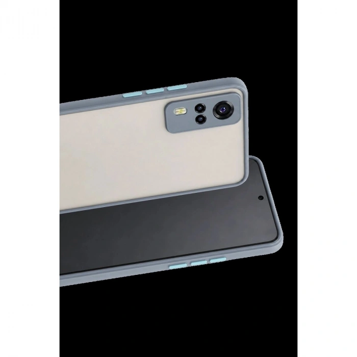 Vivo Y53s Kılıf Montreal  Kapak - Gri
