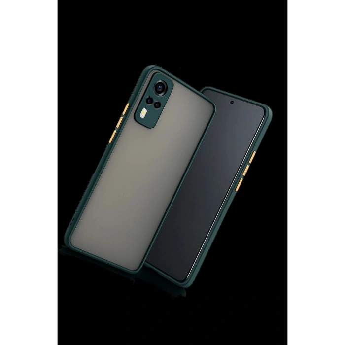 Vivo Y53s Kılıf Montreal  Kapak - Yeşil