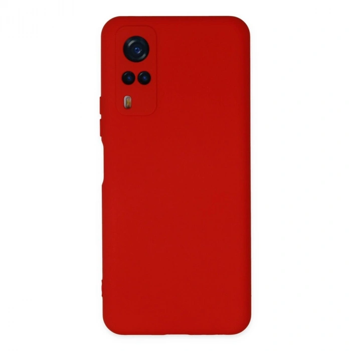 Vivo Y53s Kılıf Nano İçi Kadife  - Kırmızı
