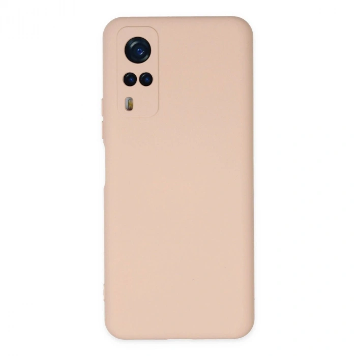 Vivo Y53s Kılıf Nano İçi Kadife  - Pudra
