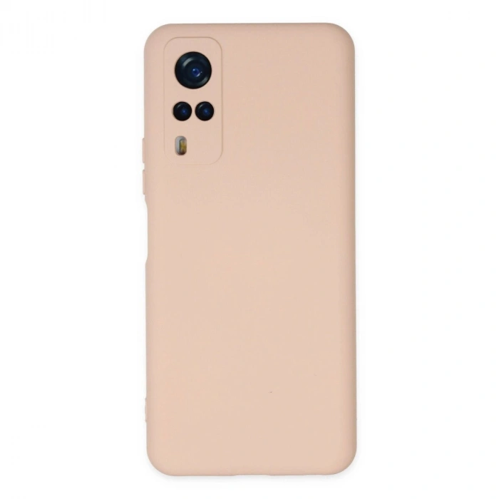 Vivo Y53s Kılıf Nano İçi Kadife  - Pudra