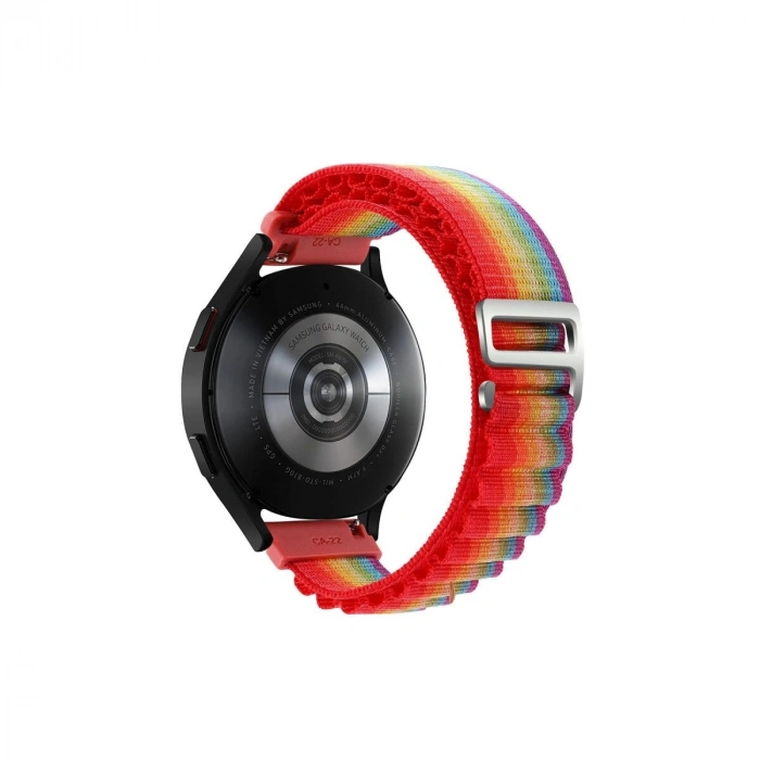 Watch 20mm Kr410 Kumaş Kordon (saat Değildir) - Gökkuşağı 1