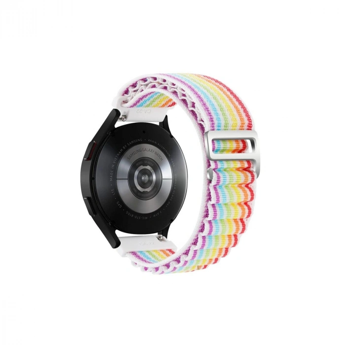 Watch 20mm Kr410 Kumaş Kordon (saat Değildir) - Gökkuşağı