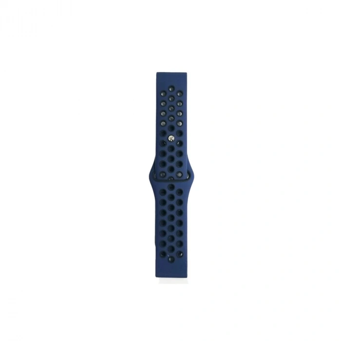 Watch 22mm Spor Delikli Kordon (saat Değildir) - Lacivert-siyah