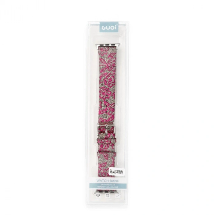 Watch 38mm Creeper Desenli Kordon (saat Değildir) - Pembe