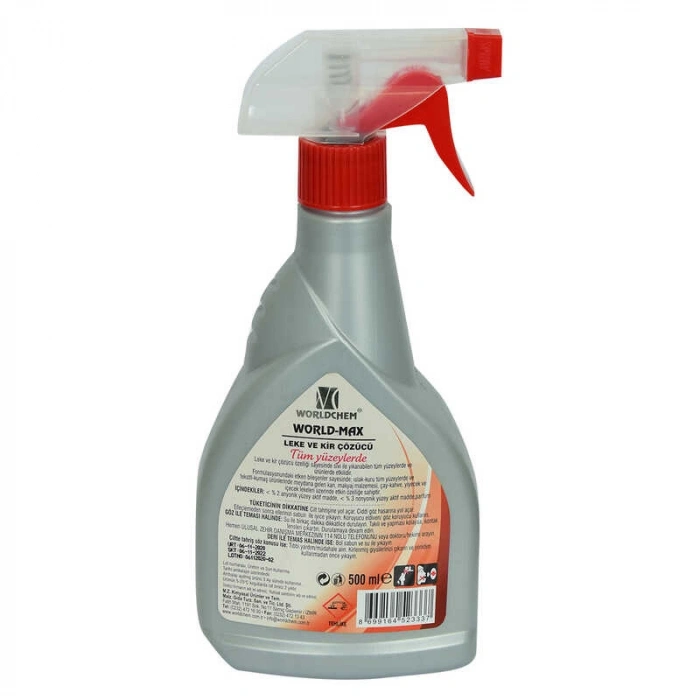 World-Max Tüm Yüzeylerde  ve Kir Çözücü Sprey Şişe 500 ML