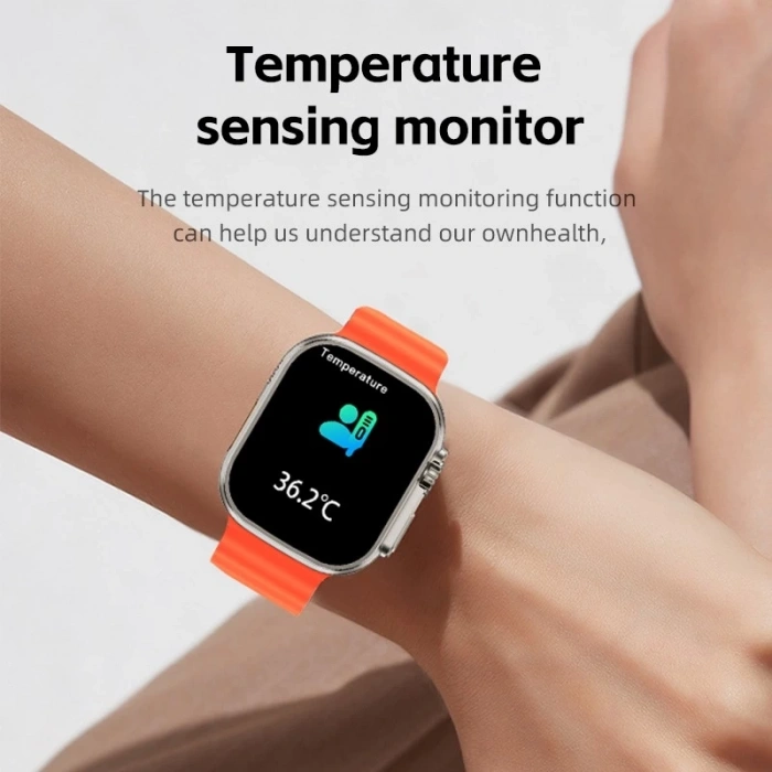 Ws28 Ultra 49mm Siri Tansiyon Ateş Nabız Ölçer Akıllı Saat (  )