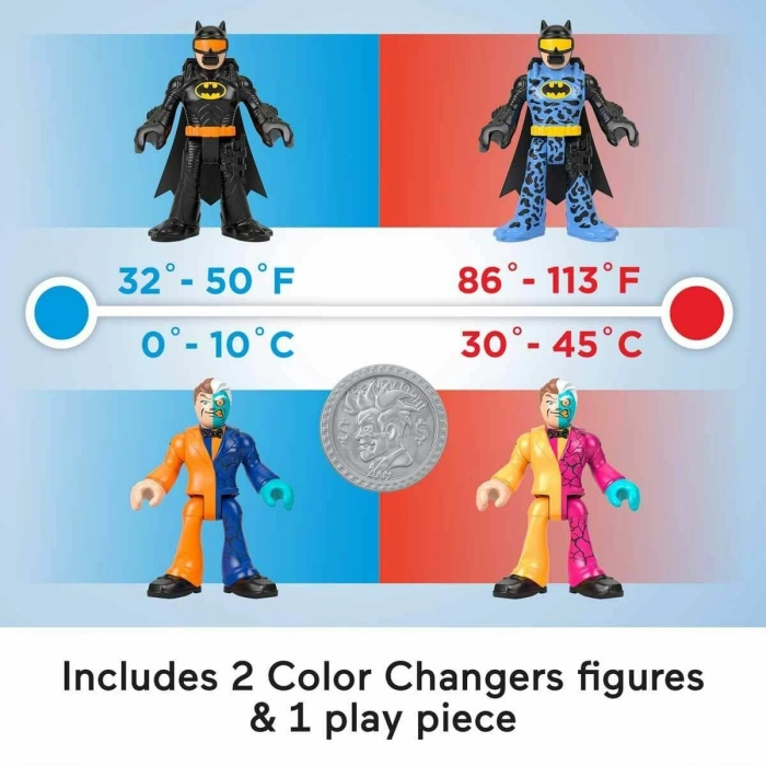 X60 Imaginext® DC Super Friends™Color s Temel Figür Seti