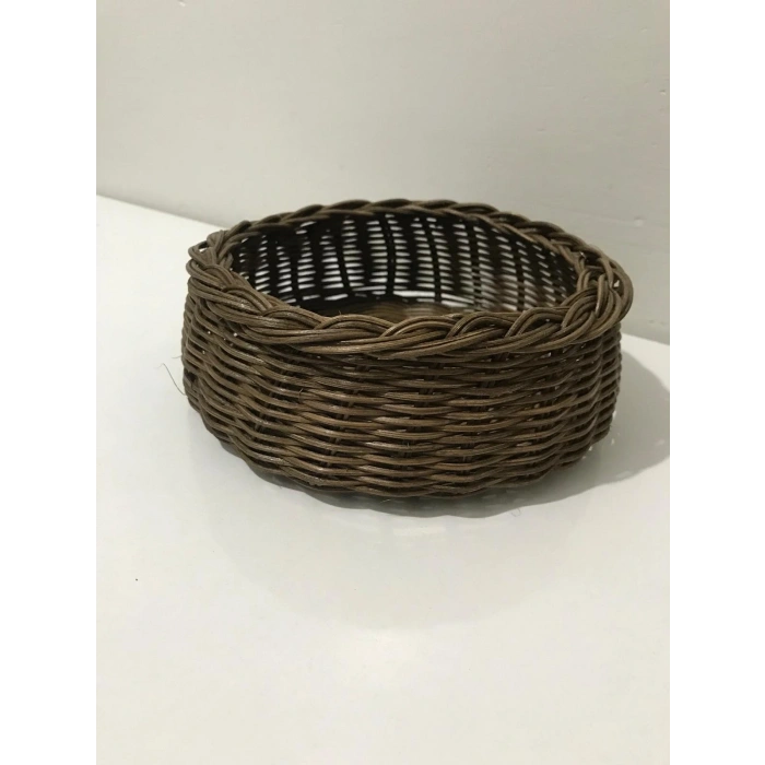 yuvarlak rattan sepet