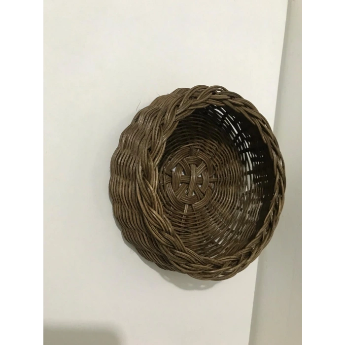 yuvarlak rattan sepet