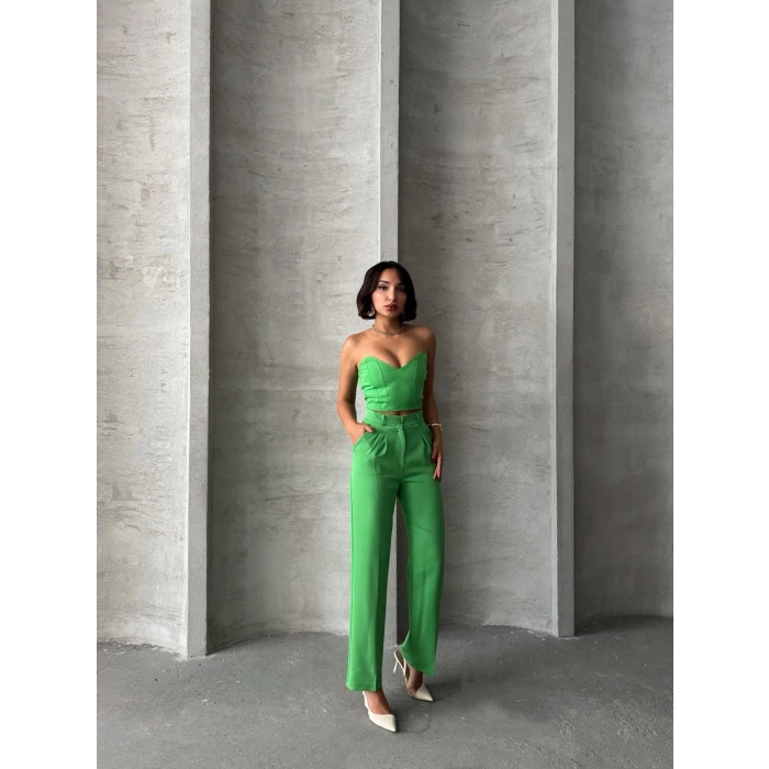 zzo pantolonlu alt üst takım yeşil