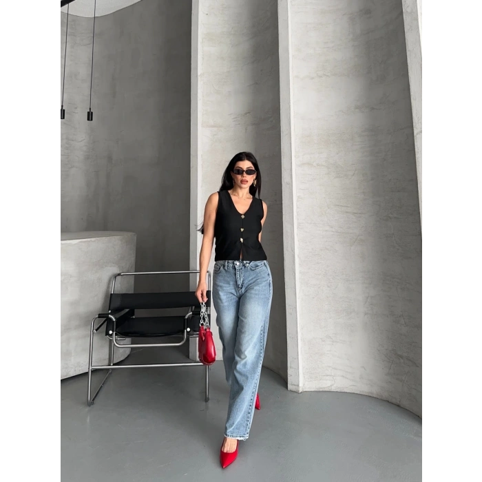 zzo straight kar yı jeans pantolon mavi