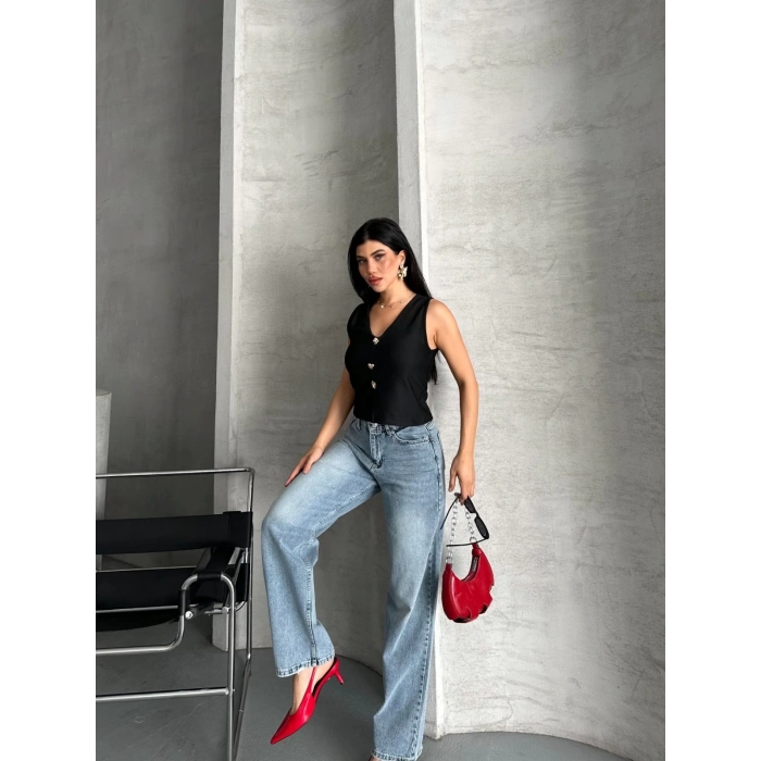 zzo straight kar yı jeans pantolon mavi