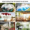 10 Metre Kendin Yap Açık Alan Serinletme Sistemi  Nozzle Başlıklı Bahçe ve Teras Nemlendirme Seti (  )