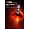 100W Isıtıcı Ampul Kırmızı Isı Lambası Civciv Kümes Kuluçka E27 Duy Isıtma Ampulü (  )