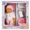 1030141 Sesli Bebelou Tuvalet Zamanı Bebek Seti 32 cm -Sunman