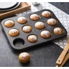 12 Bölmeli Metal Yapışmaz Muffin Kek Kalıbı