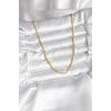 14K Gold Renk Kaplama Topçuk Zincirli Model CM Kadın Kolye