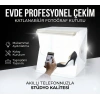 20 x 20 CM Profesyonel Stü Led Işıklı Çift Sıra Ürün Fotoğraf Çekim Çadırı
