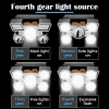 212 Model Şarjlı 5 Led 4 Modlu Cob Led cı Balıkçı Kamp Süper Kafa Lambası