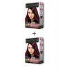 2X2 Tüp Krem Saç Boyası Seti Şarap Kızılı No:4.65 (74)